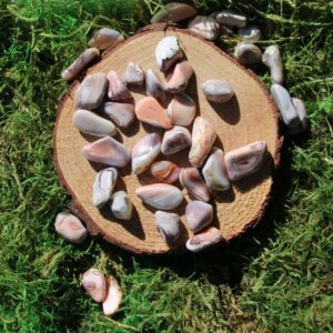 Pink Botswana Agate Tumbled 2 Per Bag