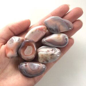 Pink Agate Botswana Tumbled Stone 15-30mm