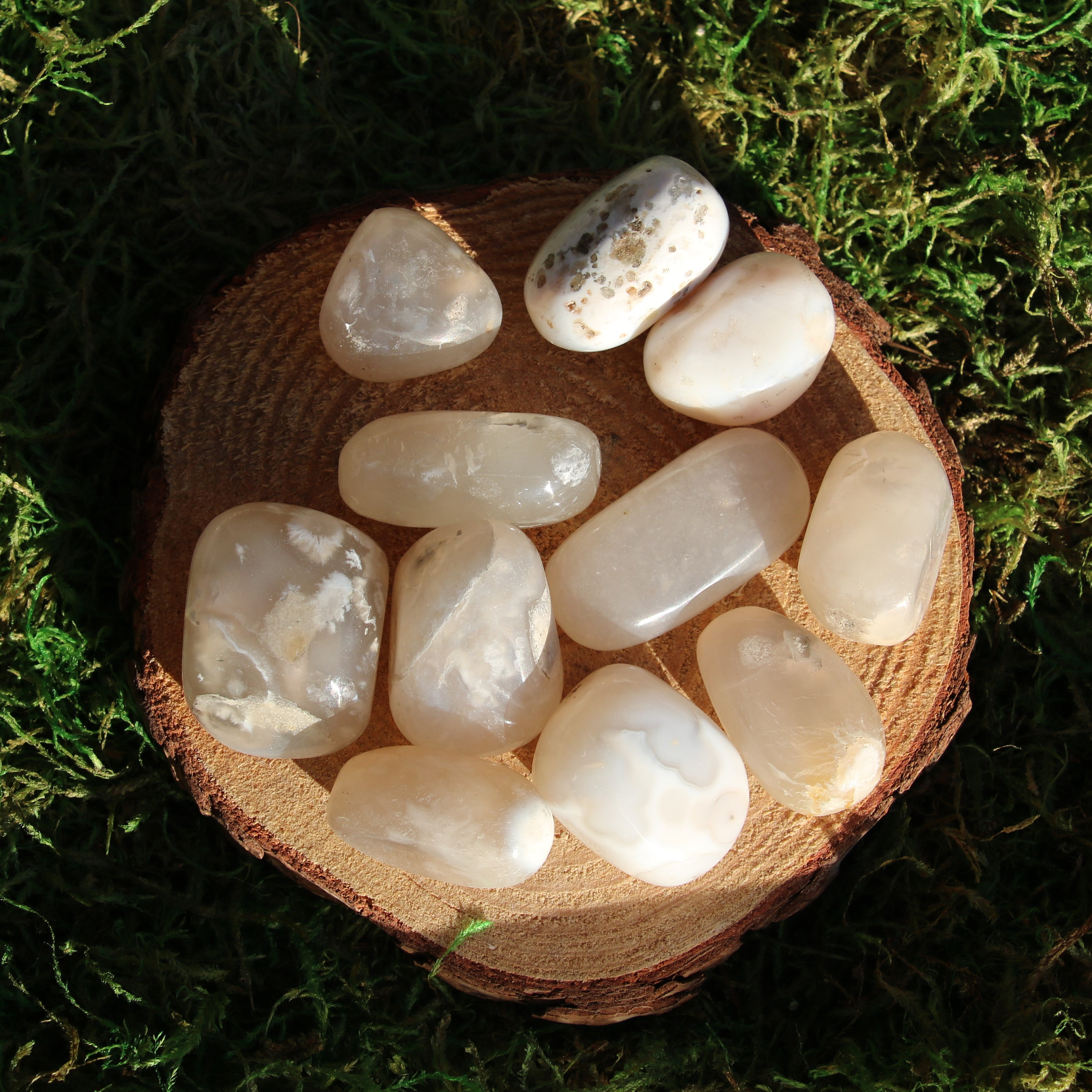 Snow Agate Polished Tumbled