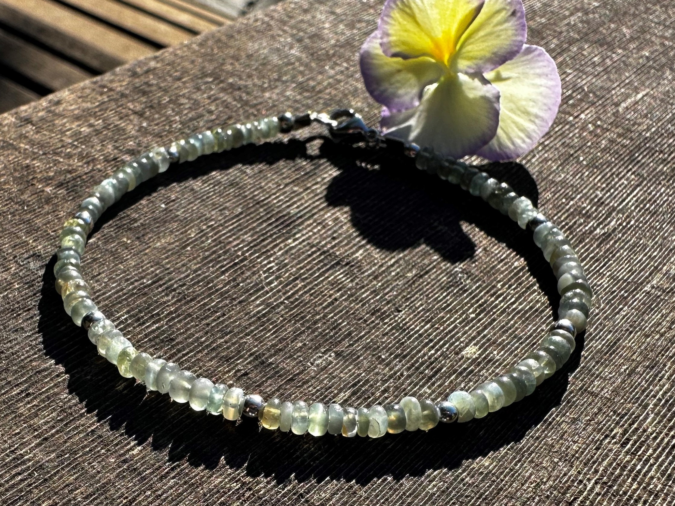 Rare, Delicate 3mm, Alexandrite Healing Stone Bracelet Or Anklet With Positive Energy!