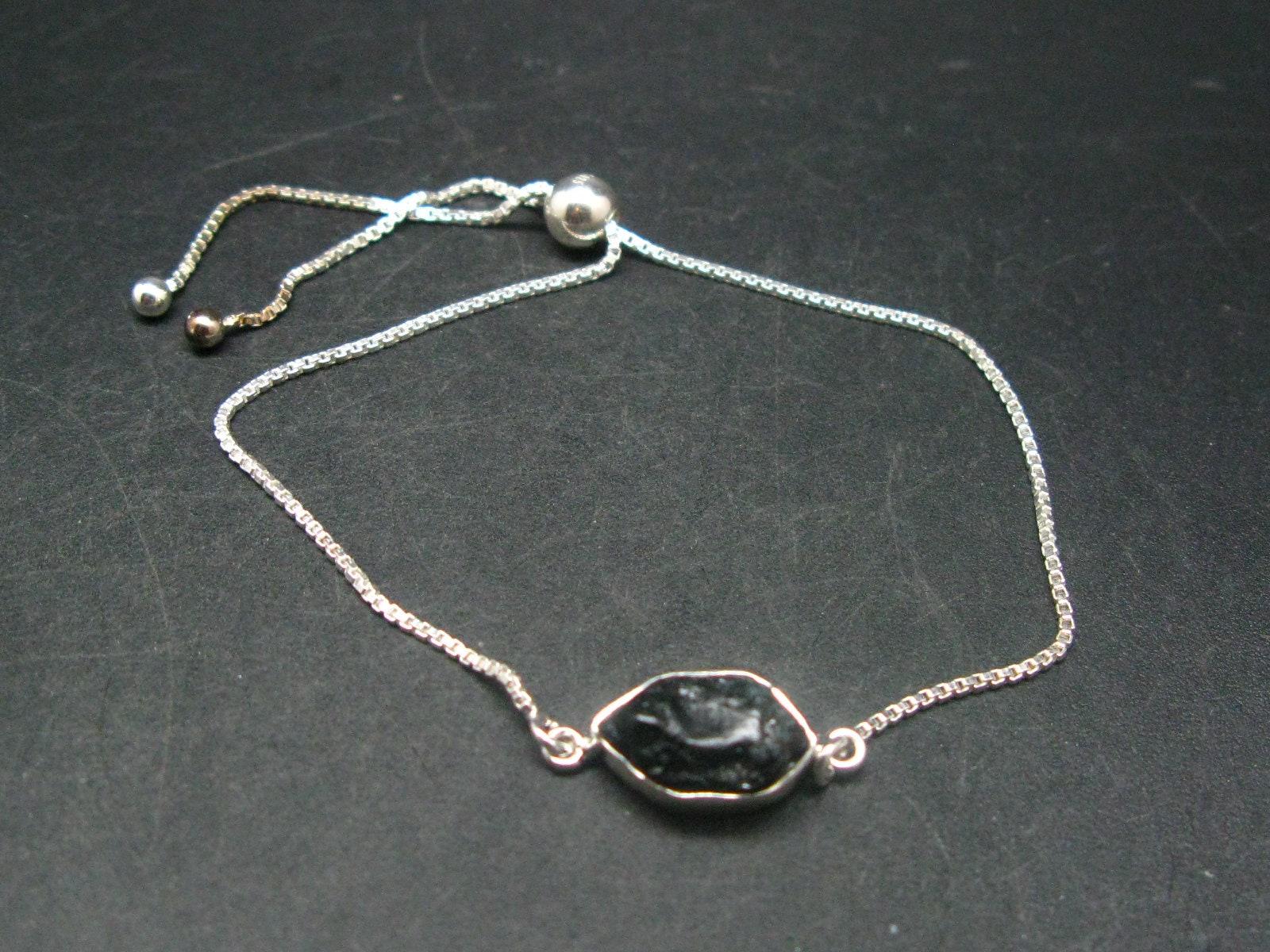 Alexandrite Silver Bracelet From Brazil - 3.42 Grams - Adjustable Length Alexandrite Silver Bracelet From Brazil - 3.42 Grams - Adjustable Length