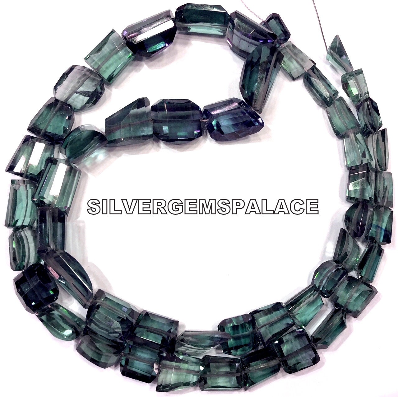 Aaa+ Rare Alexandrite Faceted Nuggets Beads Alexandrite Gemstone Beads Color Changing Stone Beads Flat Nuggets Beads Sparkle Beads 22 Inches
