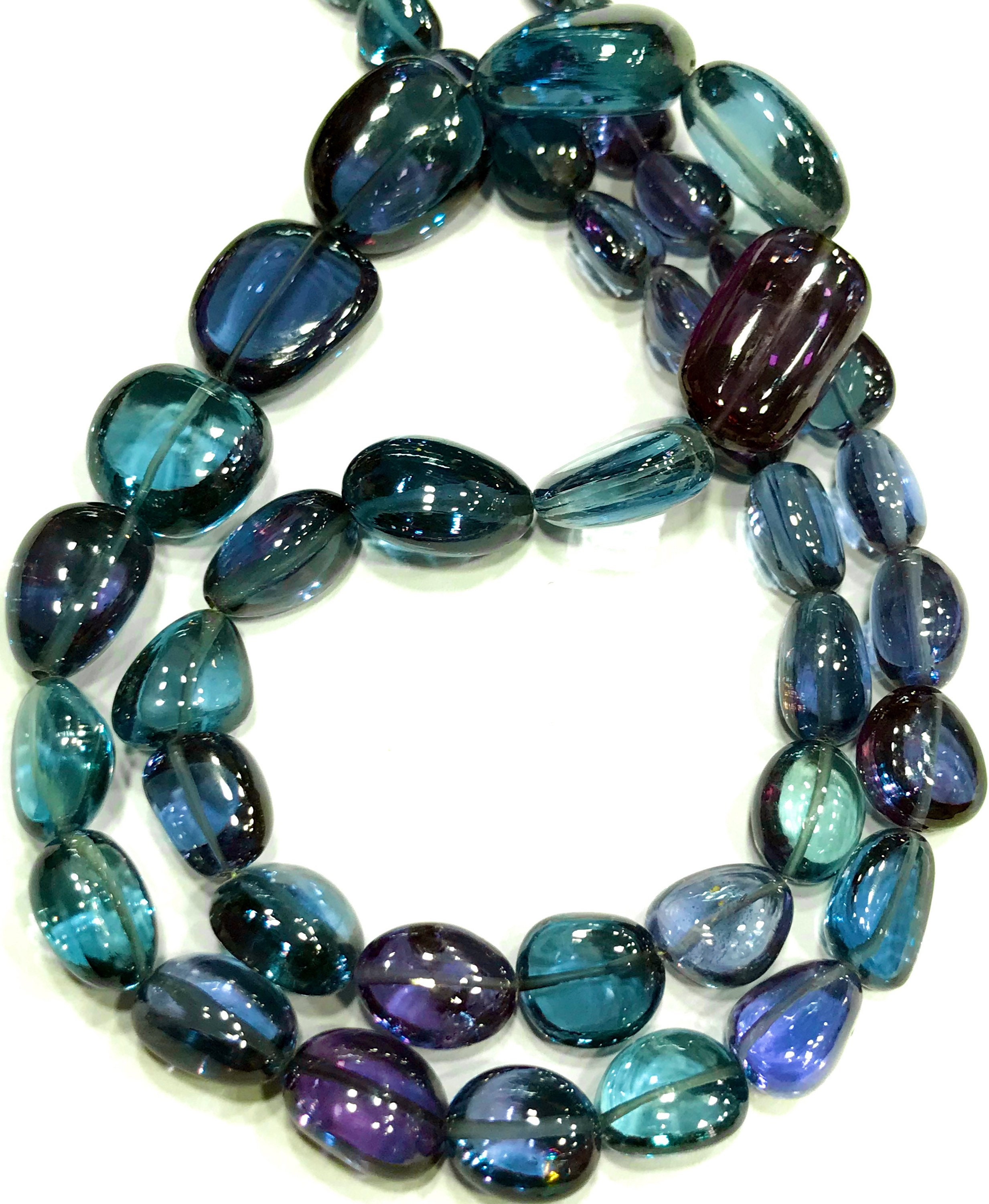 Gorgeous~aaaa++ Alexandrite Beads Rarest Alexandrite Smooth Nugget Beads Color Changing Alexandrite Gemstone Beads 27” Strand Wholesale Bead