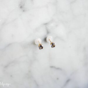 3mm alexandrite earrings. lab grown gemstone studs. tiny gem stud. gold or silver