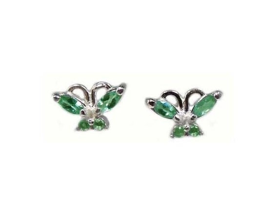 Alexandrite Butterfly Earrings 19th Century Vintage Gemstone Handcrafted Genuine Natural Gemstone Siberia Alexandrite Color Change 61963.2