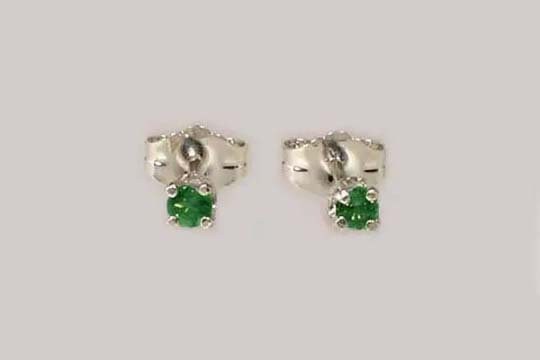 Genuine Alexandrite Earrings, Natural Alexandrite Round Gemstone, Color-change Gem, 19th Century Antique Gemstone, Alexandrite Studs #64676