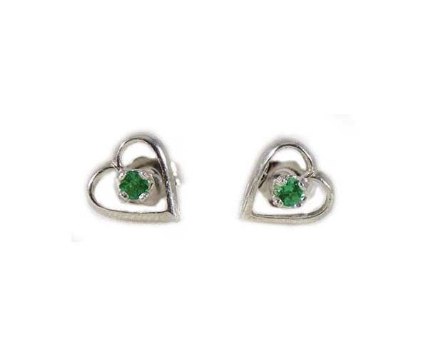 Genuine Alexandrite Earrings Rare Gemstone Siberian Alexandrite Gemstone Natural Gem Color-change Gem Heart Earrings Alexandrite Studs 65068