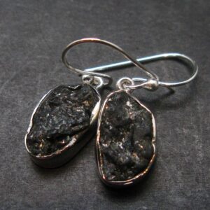 Alexandrite Sterling Silver Earrings From Brazil - 1.2" - 3.64 Grams