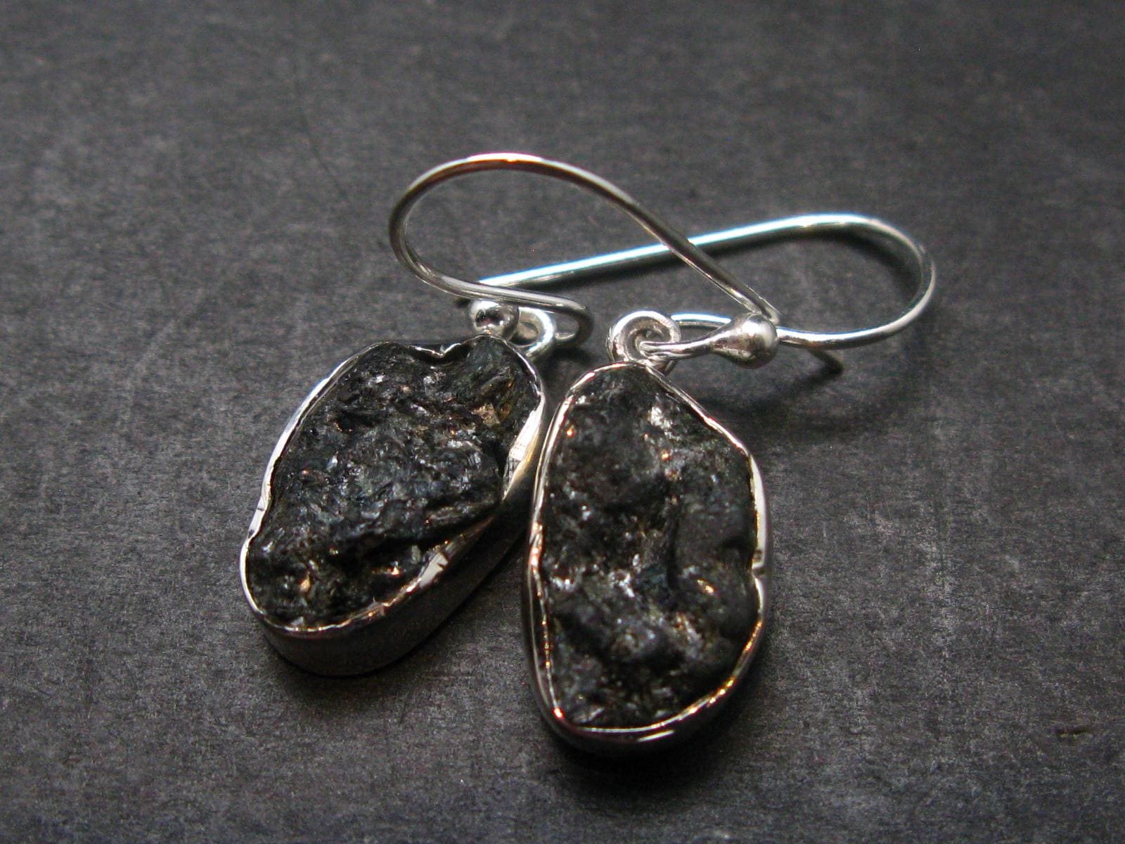 Alexandrite Sterling Silver Earrings From Brazil - 1.2" - 3.64 Grams