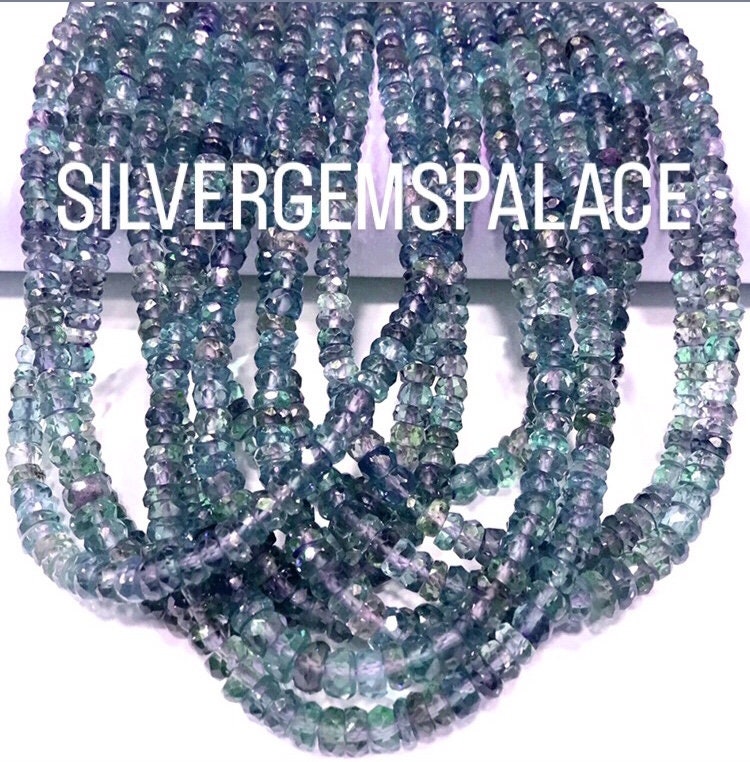 Aaaa++extremely Rare~alexandrite Faceted Rondelle Beads 4/5mm Alexandrite Gemstone Beads Sparkle Beads Wholesale Beads Jewelry Making Beads.