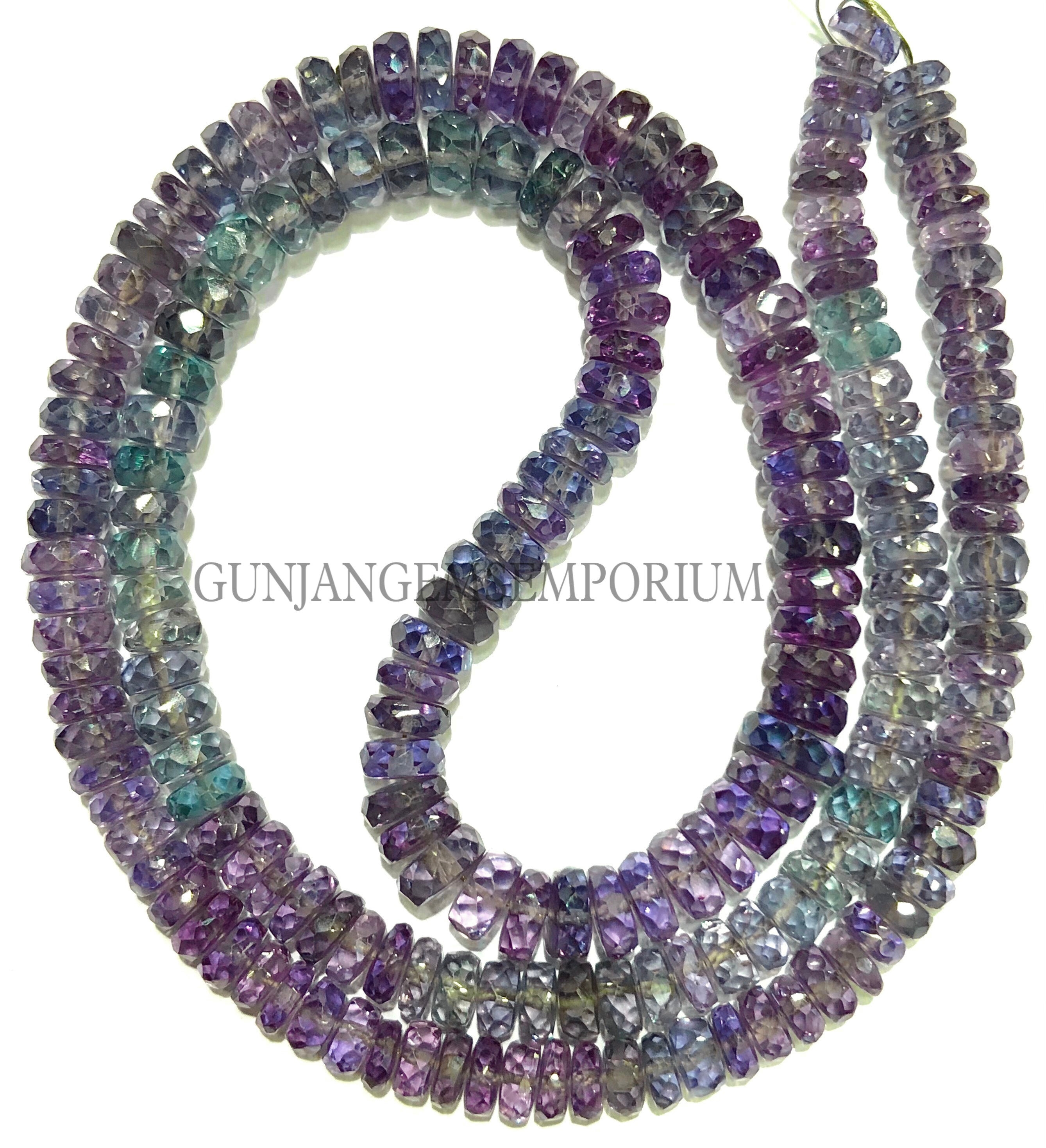 Alexandrite Bead Aaa+ Rare~alexandrite Faceted Rondelle Beads 4-6mm Alexandrite Rondelles Color Changing Alexandrite Gemstone Jewelry Beads