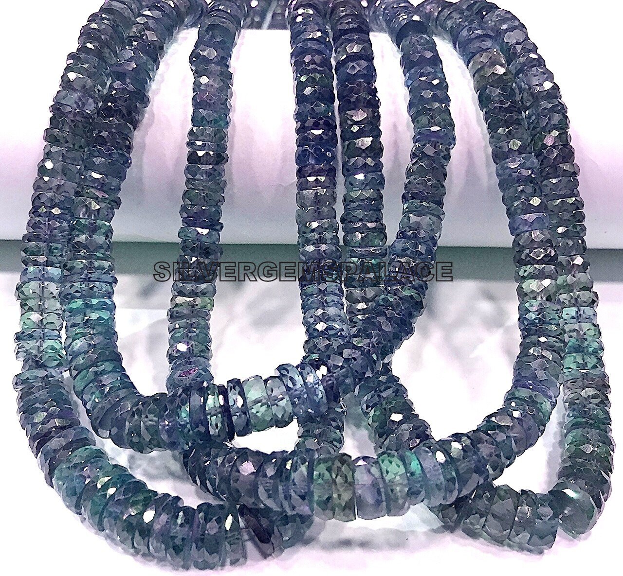 Rarest Alexandrite Tyre Beads Alexandrite Faceted Tyre Cut Beads Alexandrite Beads Strand Alexandrite Gemstone Beads Alexandrite String.