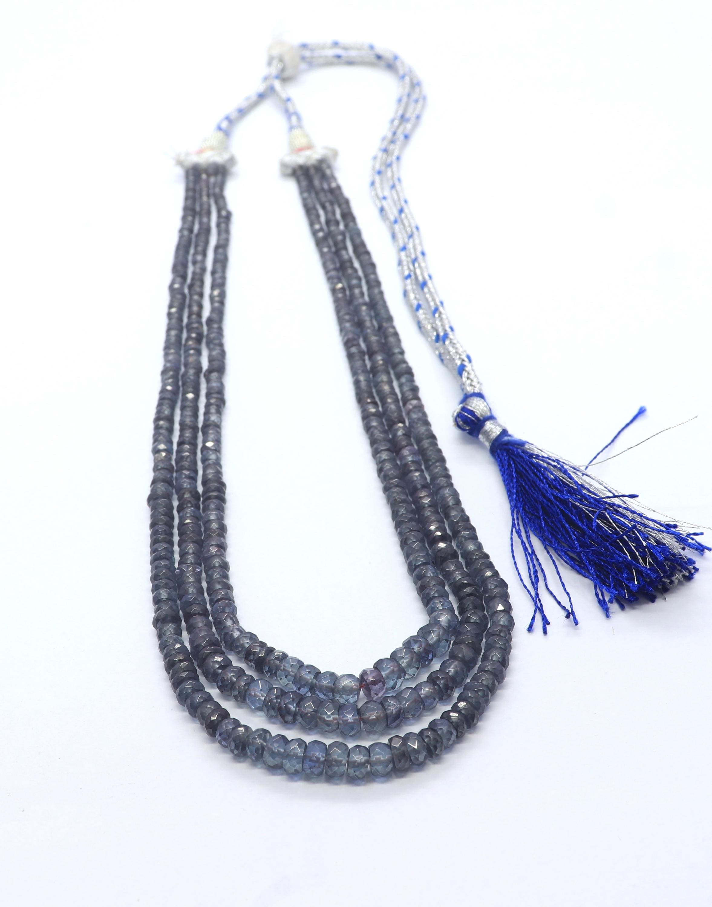 3 Strand Rare Alexandrite Faceted Rondelle Necklace 3.5-5.5 Mm Alexandrite Gemstone Beads 15-16" Alexandrite Rondelle Necklace Jewelry 3 Strand Rare Alexandrite Faceted Rondelle Necklace 3.5-5.5 Mm Alexandrite Gemstone Beads 15-16" Alexandrite Rondelle Necklace Jewelry