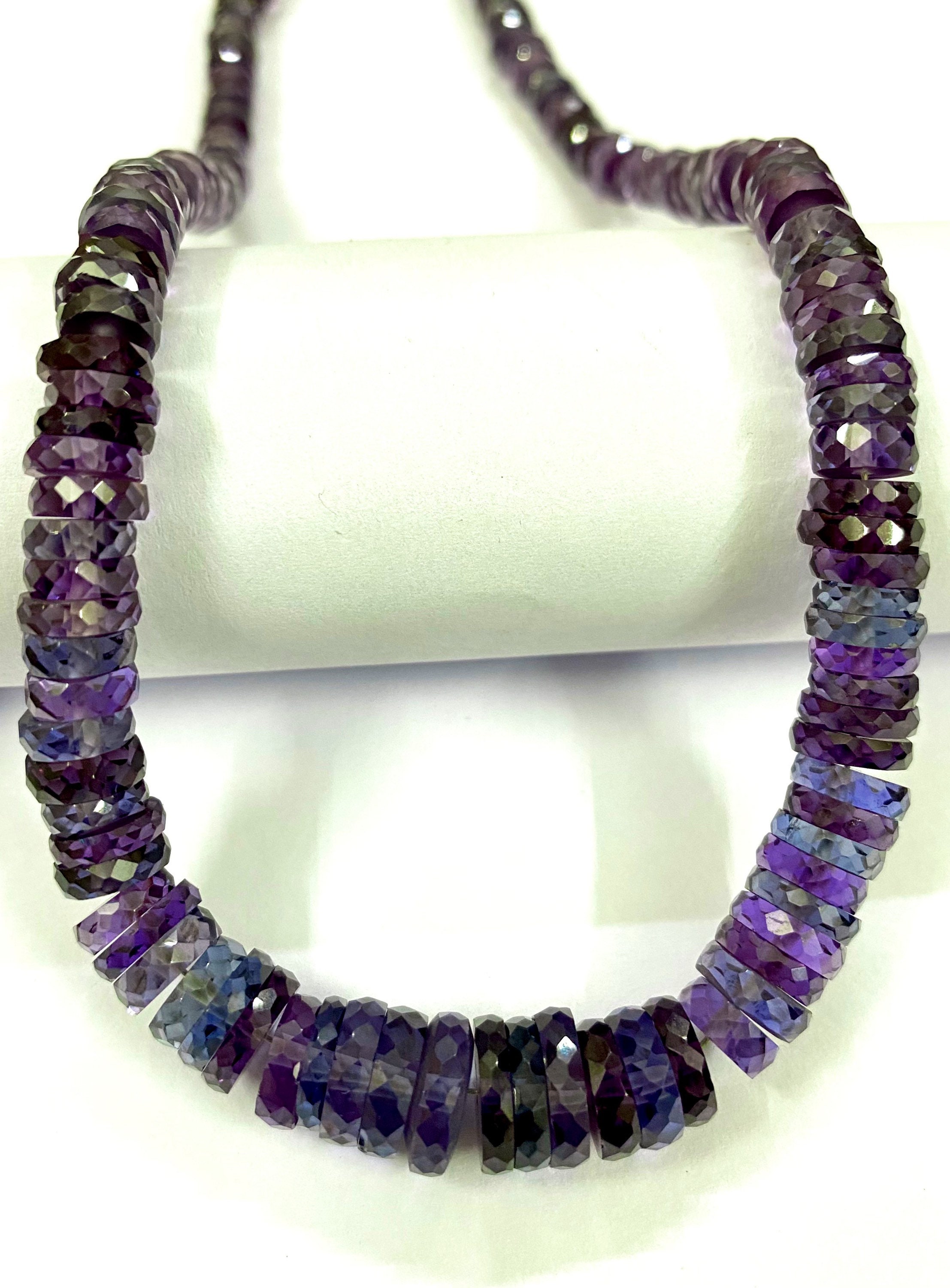 Aaaa++ Extremely Gorgeous~~alexandrite Beads Sparkling Alexandrite Faceted Heishi Cut Beads Alexandrite Tyre Beads Alexandrite Gemstone Bead