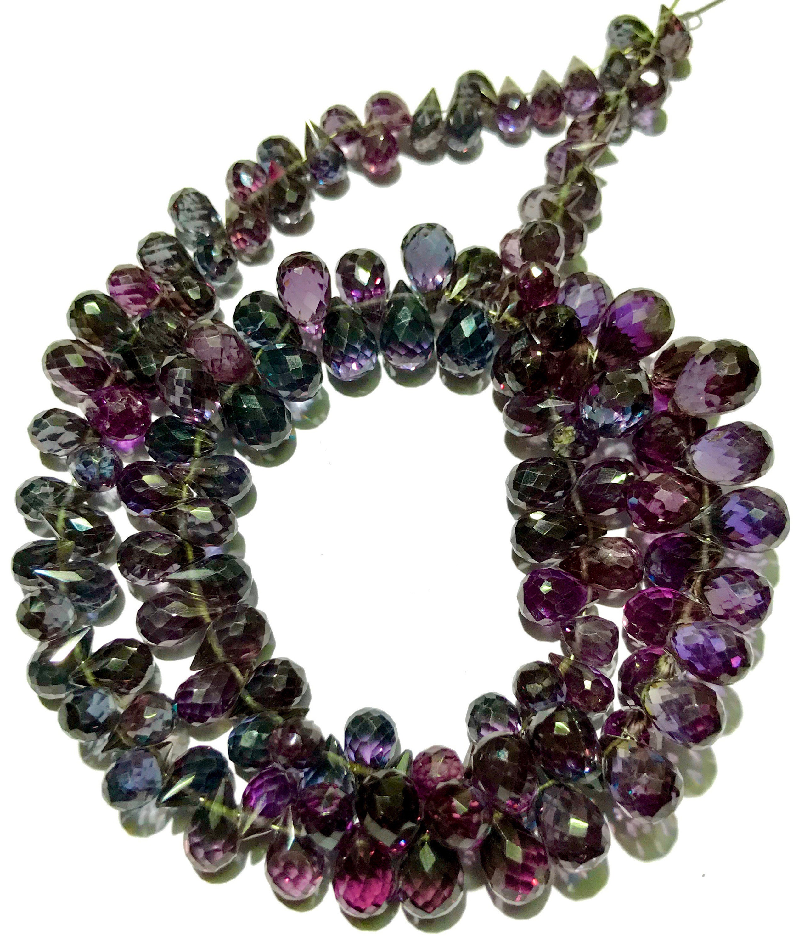 Extremely Gorgeous~aaa++ Alexandrite Beads Rarest Alexandrite Faceted Teardrop Beads Sparkling Alexandrite Gemstone Beads Wholesale Gemshop