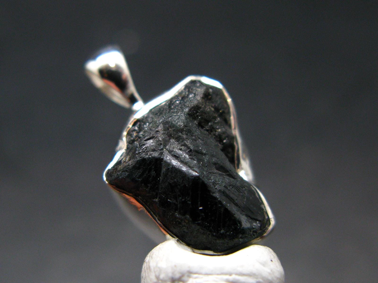 Alexandrite Chrysoberyl Crystal Silver Pendant From Brazil - 0.9" - 3.00 Grams