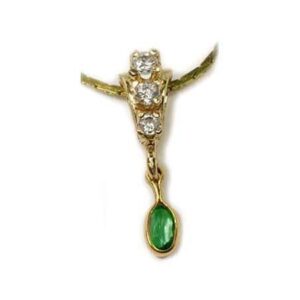 Genuine Alexandrite Necklace, Natural Alexandrite Pendant, 19th Century Gem, Siberia Alexandrite, 14kt Gold Pendant, Color Change Gem #63800
