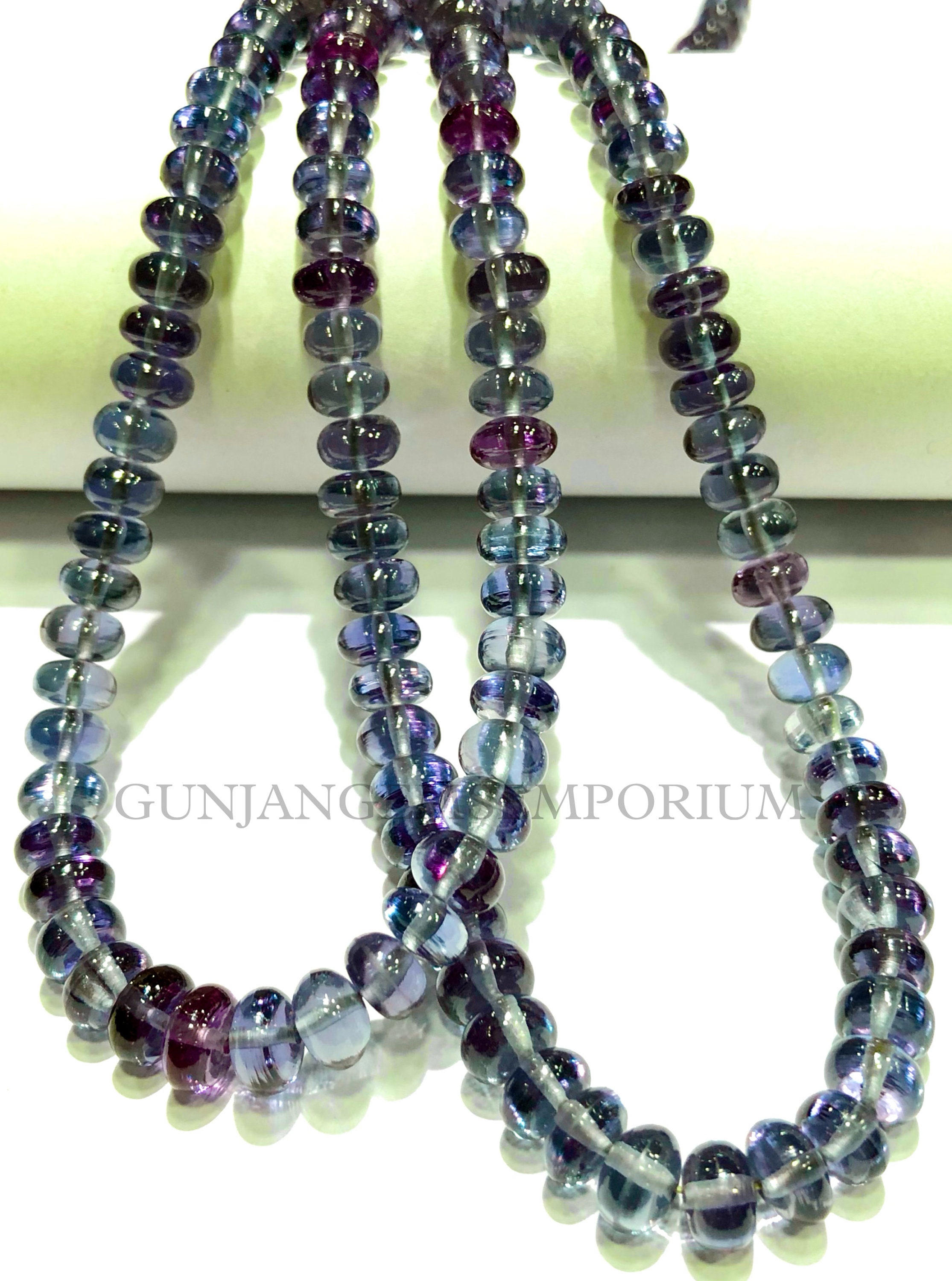 Aaa+ Rarest~~alexandrite Beads Color Changing 6-7mm Alexandrite Smooth Rondelle Beads Smooth Polished Alexandrite Rondelle Alexandrite Stone