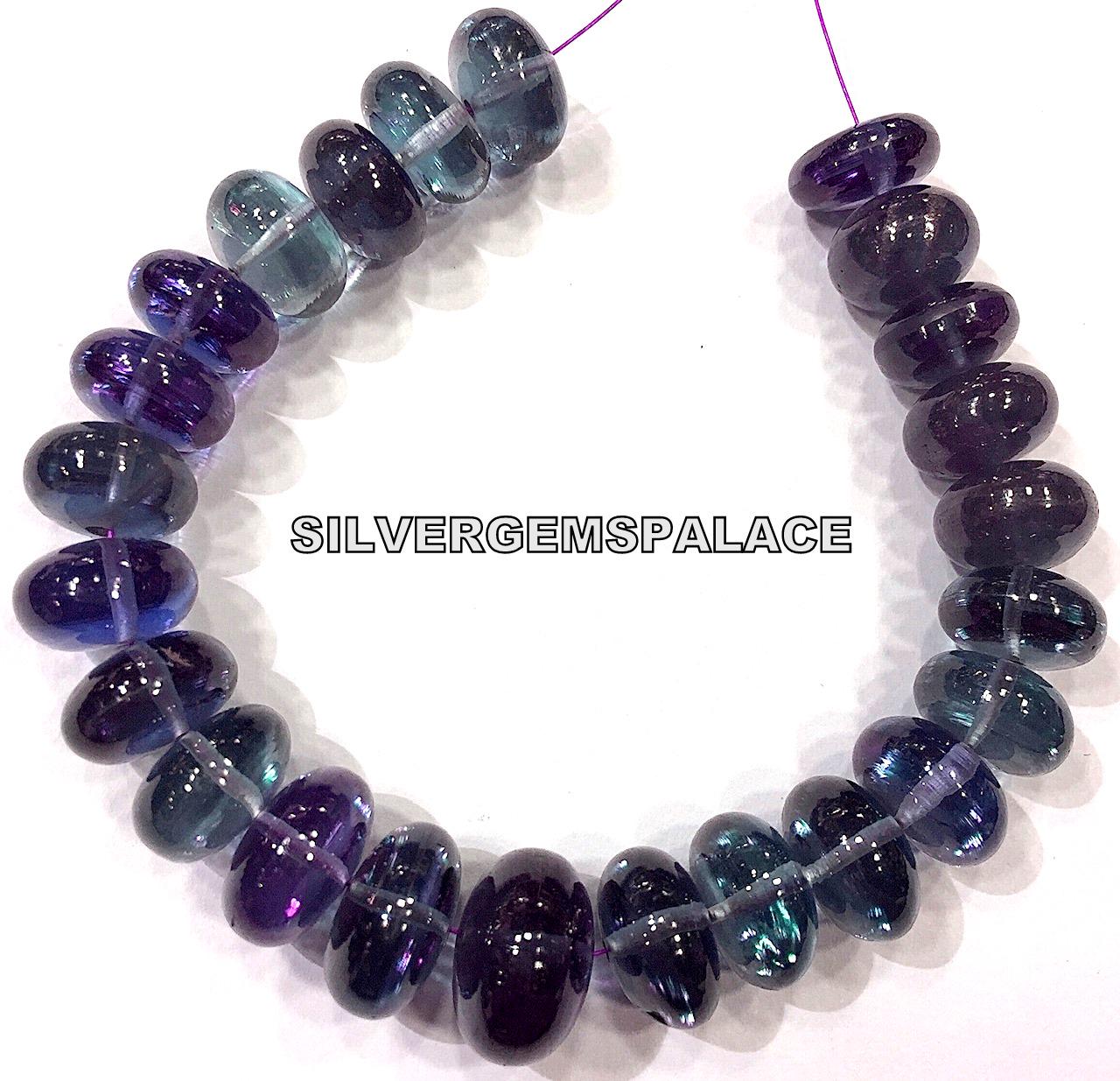 Aaaa+ Rarest Alexandrite Smooth Rondelle Beads Color Changing Alexandrite Beads 7-8.mm Rondelle Beads 6 Inch Strand Jewelry Making Beads.