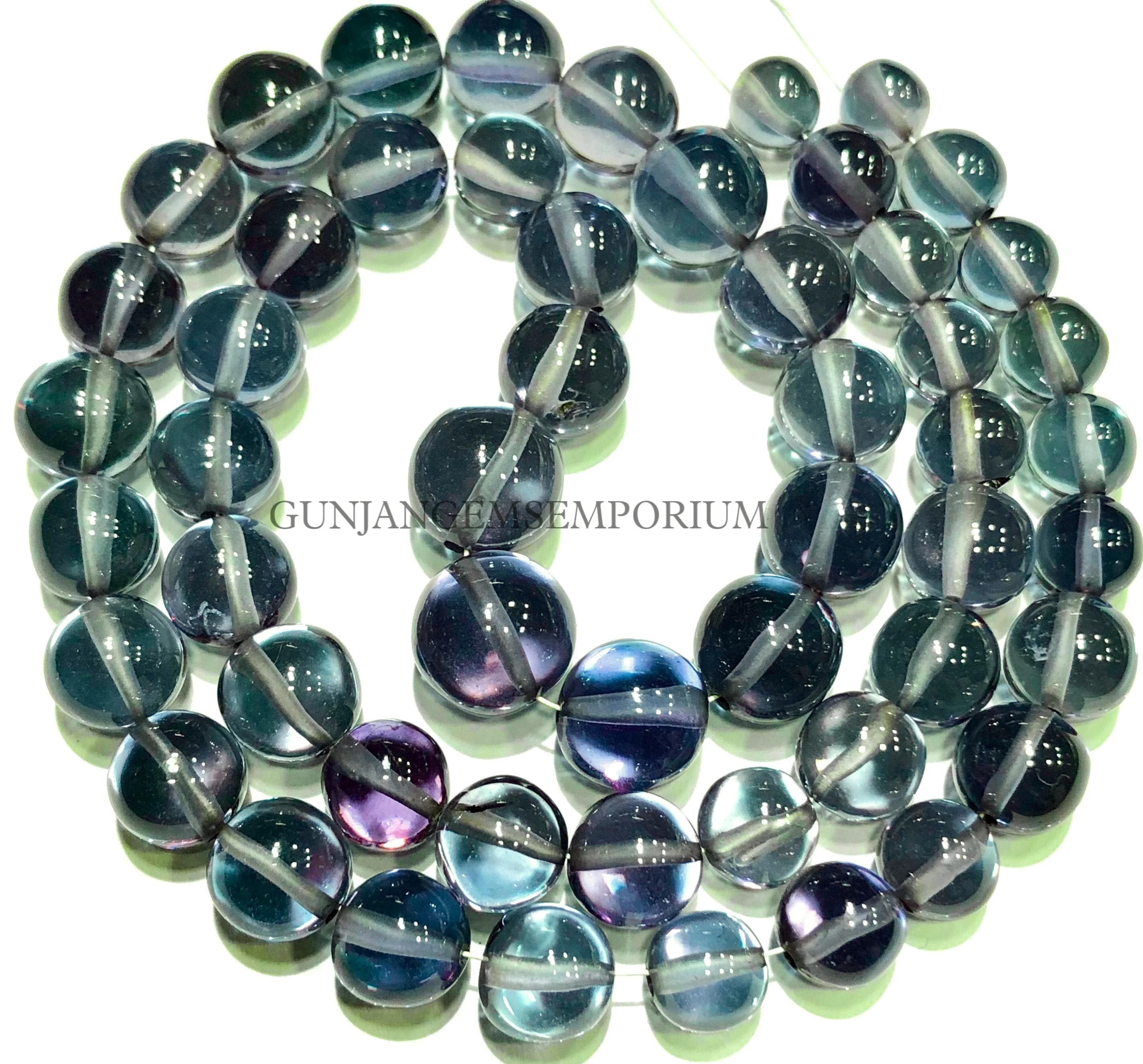 Extremely Rare Aaaa+ Alexandrite Gemstone Beads Alexandrite Smooth Round Beads Smooth Alexandrite Beads Greyish Blue Color Changing Gemstone