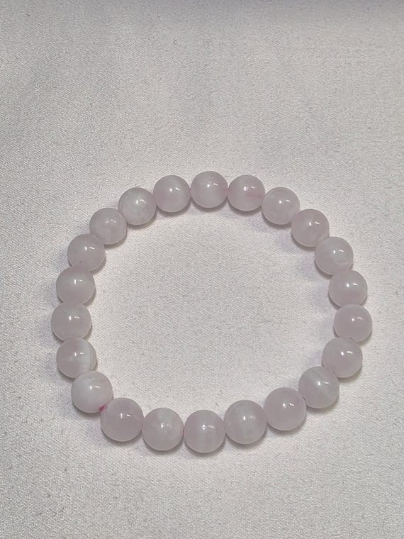 All Natural 9mm Pink Calcite Bracelet Uv Reactive All Natural 9mm Pink Calcite Bracelet Uv Reactive