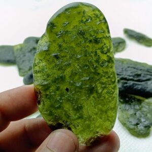 Amazing Moldavite Rough | Green Moldavite Raw Material Healing Crystal | Moldavite Gem Cutting Quality | Amazing Moldavite Loose Gemstone