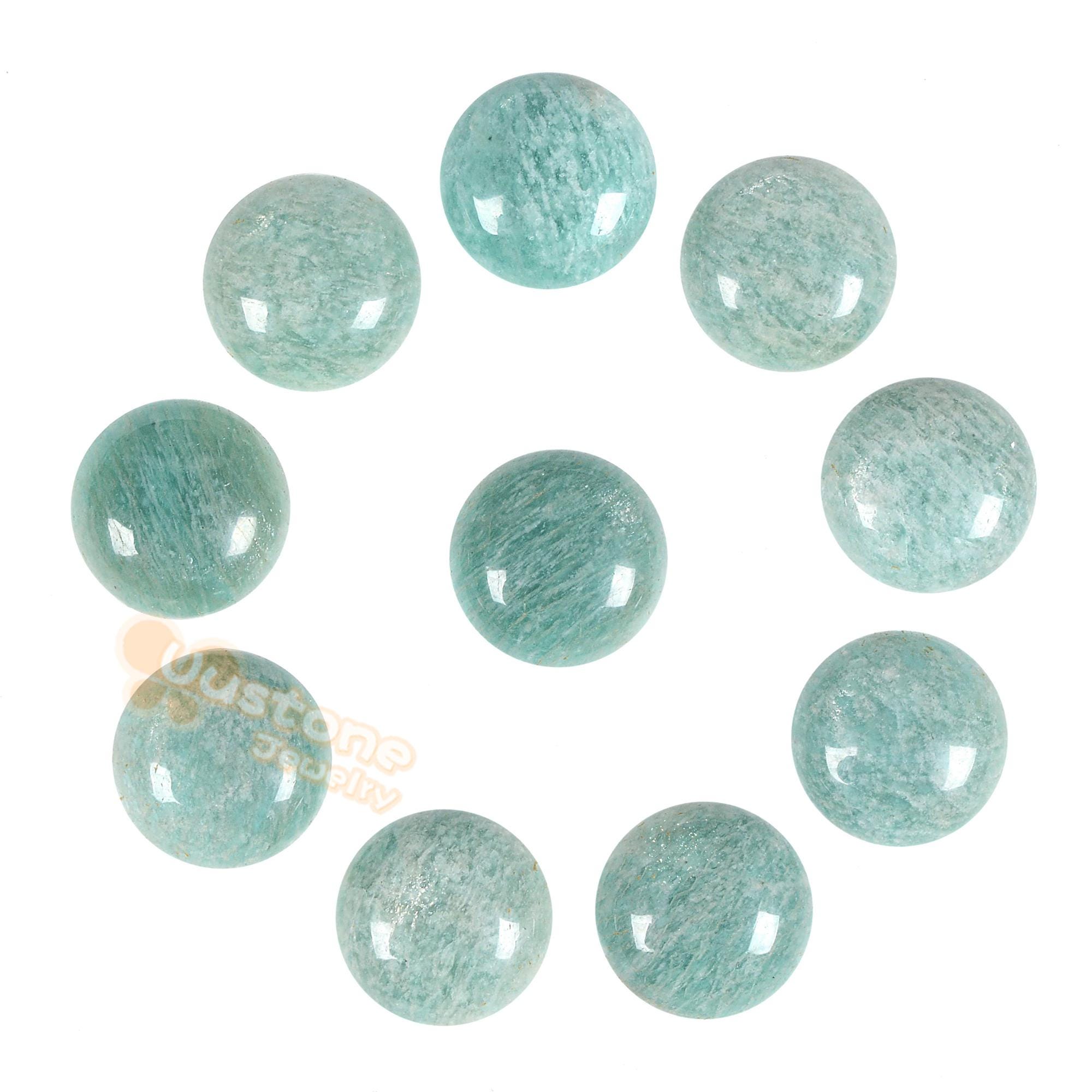 20mm Brazilian Amazonite Gemstone Round Cab Cabochon