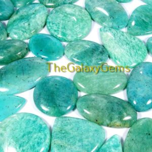 Green Amazonite Lot. Natural Amazonite Gemstone. Amazonite Cabochon. Polished Healing Amazonite Wholesale Lot For Jewelry Up To 157 Pcs