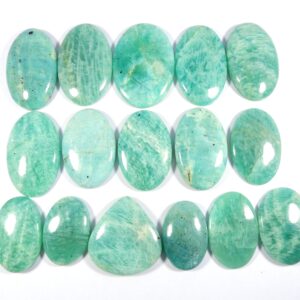 Natural Sparkle Green Amazonite Gemstone Mix Shape Cabochon Loose.