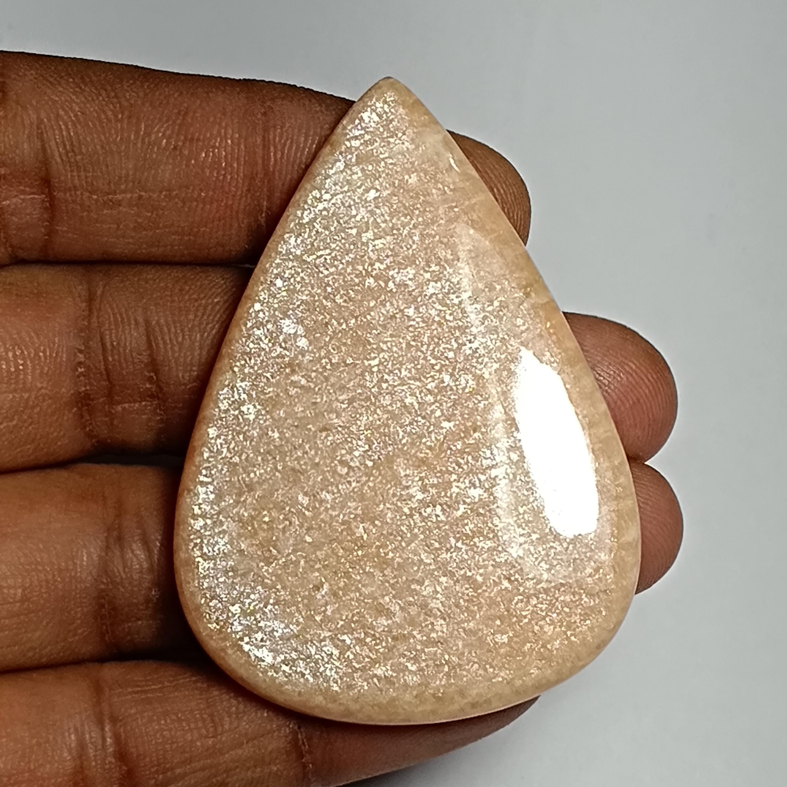 Natural Orange Amazonite  Cabochons,orange Amazonite Gemstone,orange Amazonite Loose Stone,orange Amazonite Precious,  106cts. 57x40 Mm
