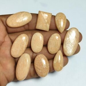 Natural Orange Amazonite Lot Cabochons Orange Amazonite Gemstone Orange Amazonite Loose Stone Semi Precious, 154cts.