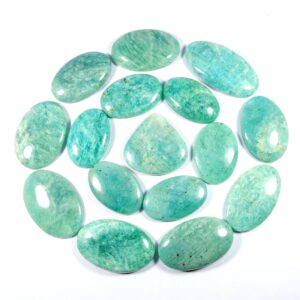 Natural Sparkle Green Amazonite Cabochon Gemstone Loose