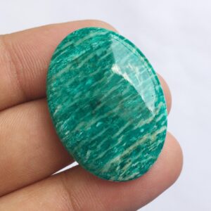 Amazonite Oval Cabochon, High Grade Loose Amazonite Stone, Oval Gemstone For Jewelry Supply, Calibrated Smooth Cabochon