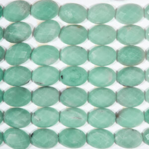 Amazonite Oval Shaped Facted Cabochon (rk36b16-09)