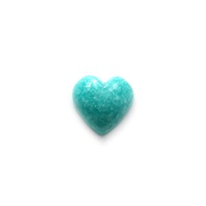Amazonite Smooth Heart Shape Carving Loose Gemstone- 20x20 Mm -amazonite Heart, Amazonite Cabochon Gemstone,1 Piece/pair (2 Pieces)