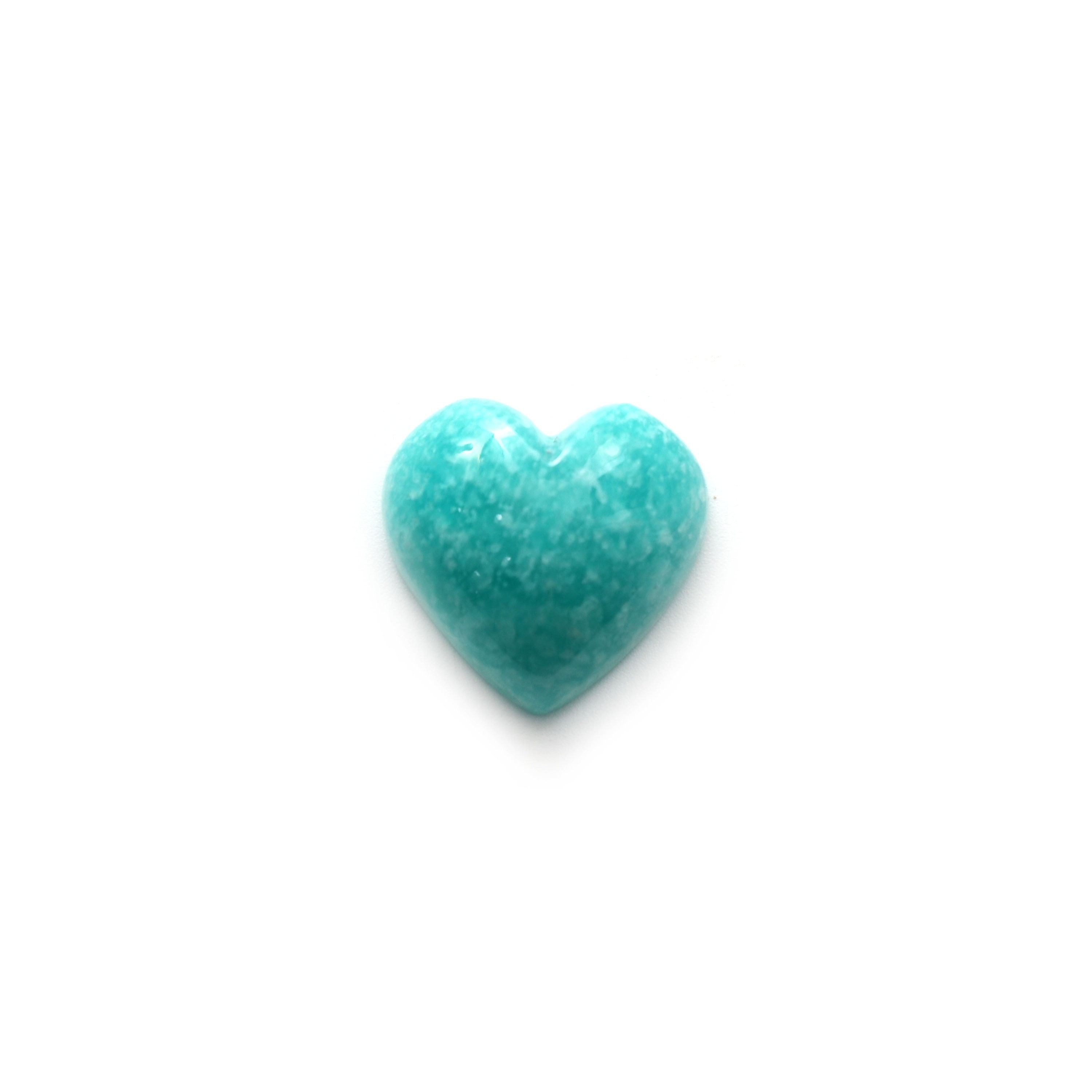 Amazonite Smooth Heart Shape Carving Loose Gemstone- 20x20 Mm -amazonite Heart, Amazonite Cabochon Gemstone,1 Piece/pair (2 Pieces)