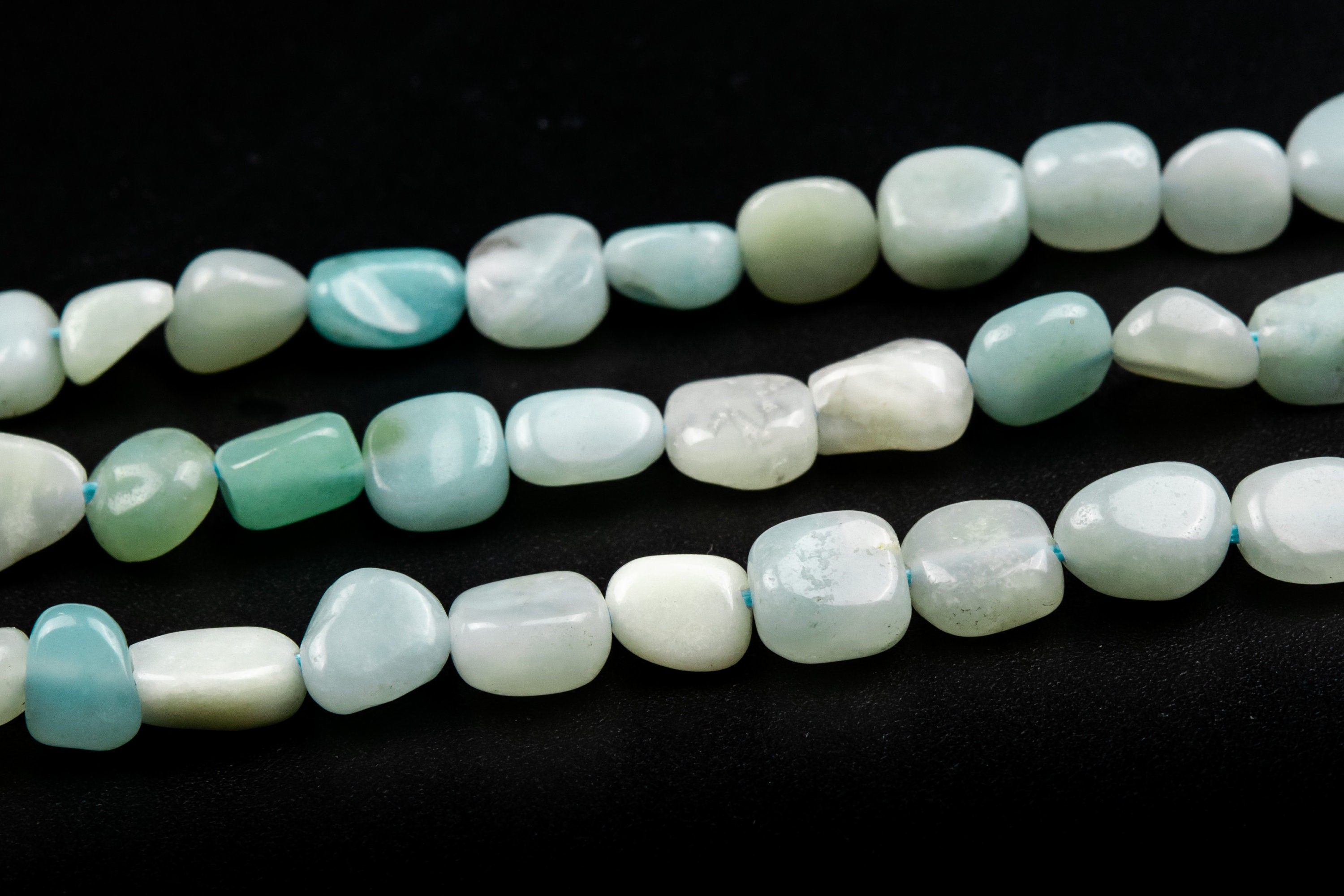 6-8mm Blue Green Amazonite Beads Pebble Nugget Grade A Genuine Natural Gemstone Beads 15.5"/7.5“ Bulk Lot Options (108437) 6-8mm Blue Green Amazonite Beads Pebble Nugget Grade A Genuine Natural Gemstone Beads 15.5"/7.5“ Bulk Lot Options (108437)