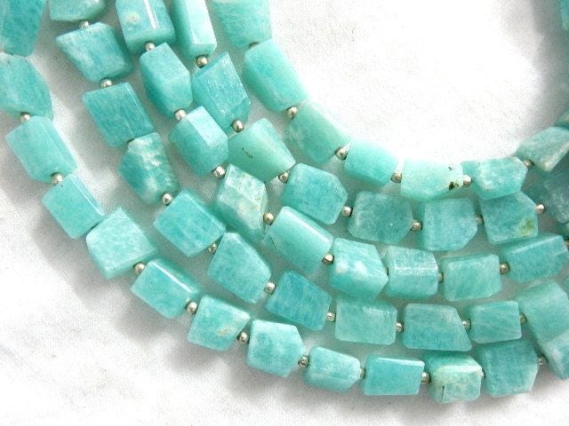 Aaa Amazonite Nugget Beads: Natural Gemstone Jewelry Making, 9-10mm, 15" Strand