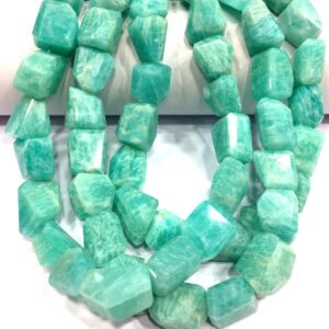 AAA QUALITY~Natural Amazonite Faceted Nugget Shape Beads Amazonite Gemstone Beads Jewelry Making Nuggets Beads Wholesale Price Beads Shop.