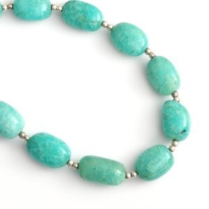 Best Quality Natural Amazonite Smooth Tumble Beads - 8x12 Mm To 9x15 Mm - Amazonite - Gem Quality , 8 Inches Full Strand, Price Per Strand