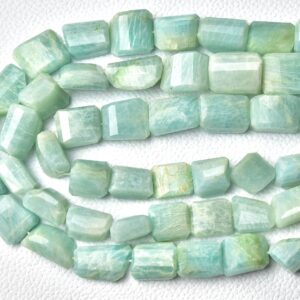 Natural Amazonite Nuggets Beads 12mm - 18mm Faceted Nugget Jewelry Beads Gemstone Beads Aa Amazonite Beads Strand 7 Inches Strand No5674