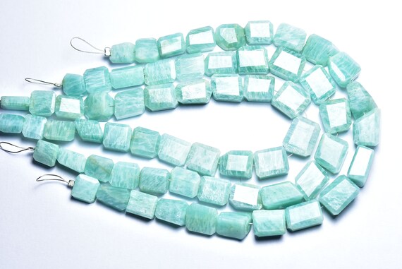 Amazonite Nuggets Beads - 8 Inches - Beautiful Natural Smooth Amazonite Nuggets - Size Is 6x9 - 9x13 Mm #2726