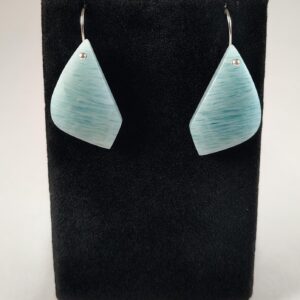 Amazonite and Sterling Silver Earrings Handmade by Chris Hay Amazonite and Sterling Silver Earrings Handmade by Chris Hay