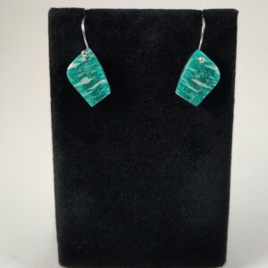 Amazonite and Sterling Silver Earrings Handmade by Chris Hay Amazonite and Sterling Silver Earrings Handmade by Chris Hay