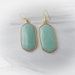 Amazonite Earrings • Green Stone Earring • Large Oval Amazonite Earrings • Genuine Gemstone Earrings • Affordable Gift • Birthday Gift Amazonite Earrings • Green Stone Earring • Large Oval Amazonite Earrings • Genuine Gemstone Earrings • Affordable Gift • Birthday Gift