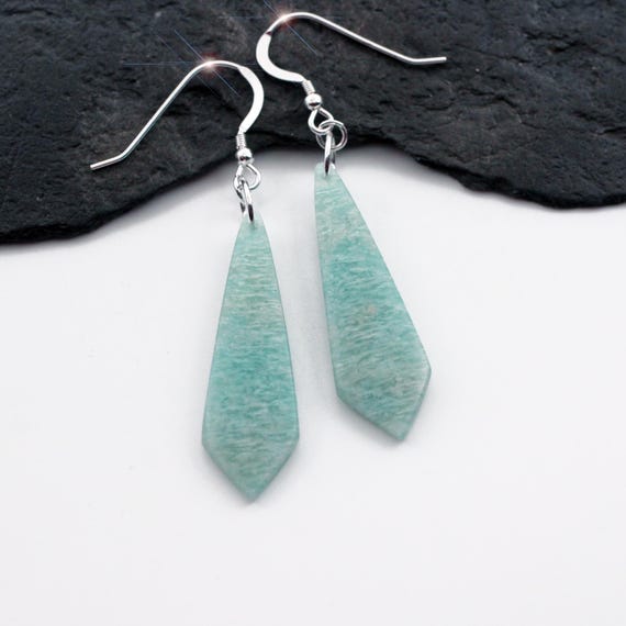 Sea Foam - Amazonite And Sterling Silver Earrings