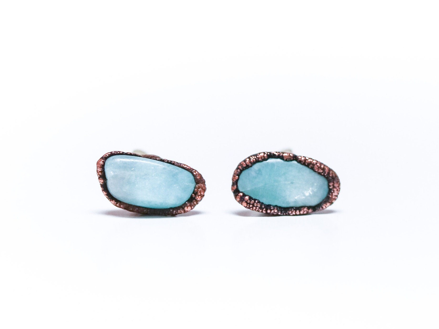 Amazonite Earrings | Amazonite Stud Earrings | Amazonite Studs