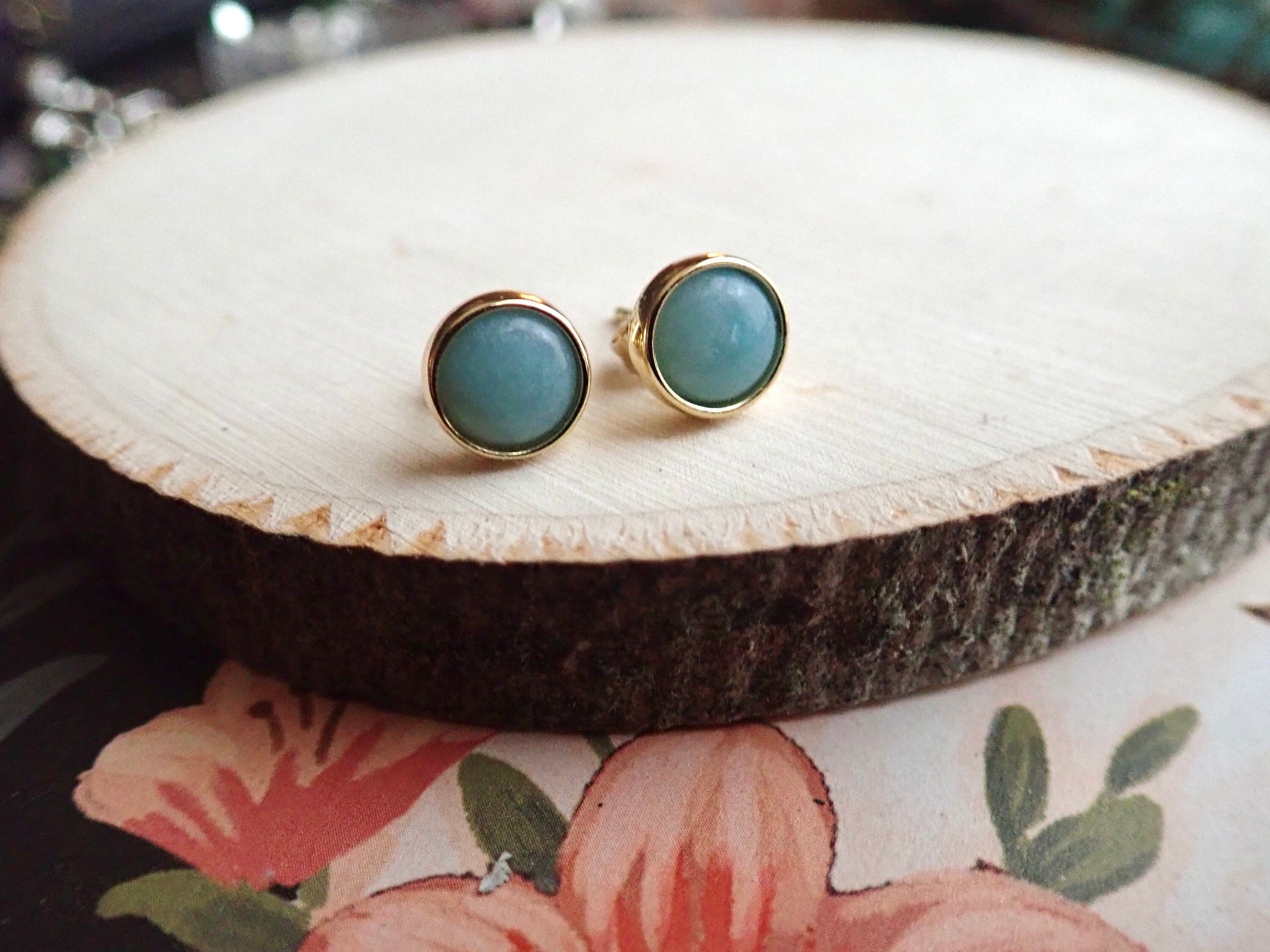 Amazonite Earrings, Amazonite Studs, Raw Stone Earrings, Natural Amazonite Earrings, Green Stone Studs, April Birthstone, Green Stone Earrings Amazonite Earrings, Amazonite Studs, Raw Stone Earrings, Natural Amazonite Earrings, Green Stone Studs, April Birthstone, Green Stone Earrings