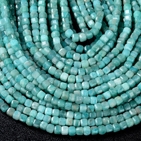 4mm Natural Peruvian Amazonite Gemstone Grade Aa Micro Faceted Diamond Cut Cube Loose Beads Bulk Lot 1,2,6,12 And 50 (p40) 4mm Natural Peruvian Amazonite Gemstone Grade Aa Micro Faceted Diamond Cut Cube Loose Beads Bulk Lot 1,2,6,12 And 50 (p40)