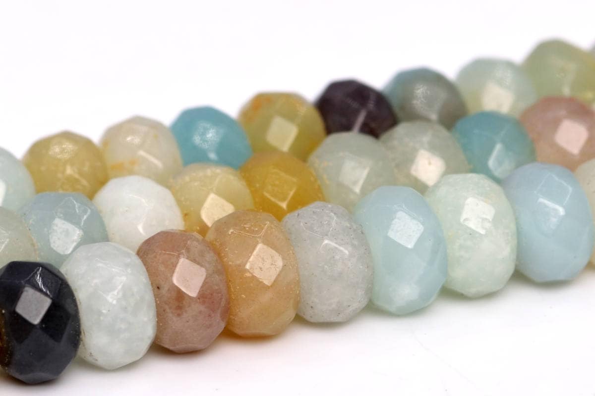 Multicolor Amazonite Beads Grade A Genuine Natural Gemstone Faceted Rondelle Loose Beads 6mm 8mm Bulk Lot Options Multicolor Amazonite Beads Grade A Genuine Natural Gemstone Faceted Rondelle Loose Beads 6mm 8mm Bulk Lot Options